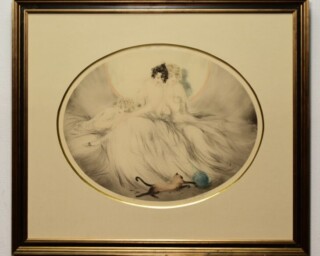 ルイ・イカール 作 『釣り』 ｜骨董品買取 緑和堂