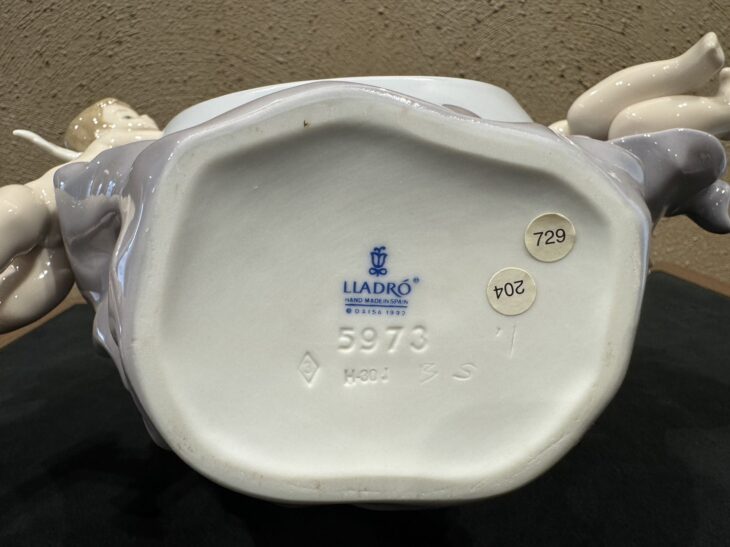 リヤドロ『天使の時計』 ｜骨董品買取 緑和堂