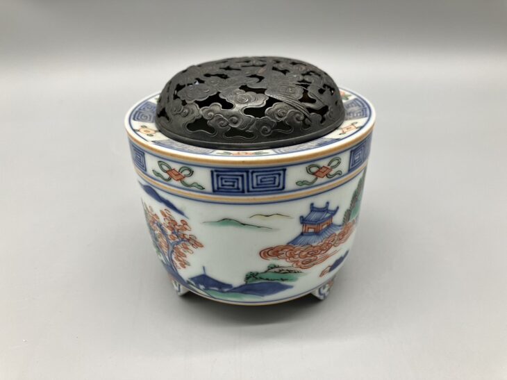 三浦竹泉 作『赤絵香炉』 買取価格相場｜骨董品買取 緑和堂