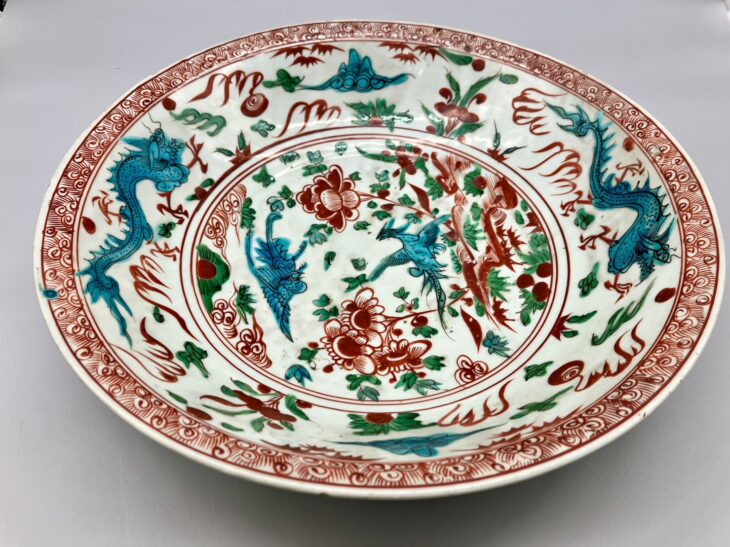 呉須赤絵 大皿』 ｜骨董品買取 緑和堂