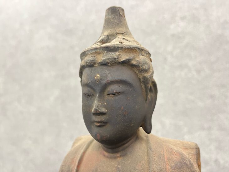 玉眼 合掌菩薩立像』 ｜骨董品買取 緑和堂