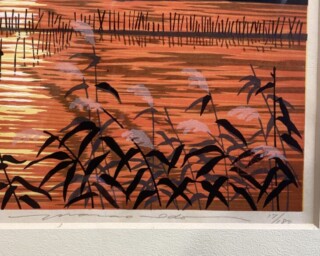 井堂雅夫 作 『奥琵琶湖』 ｜骨董品買取 緑和堂