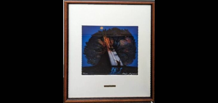 藤城清治 作『月光の輝き』 ｜骨董品買取 緑和堂