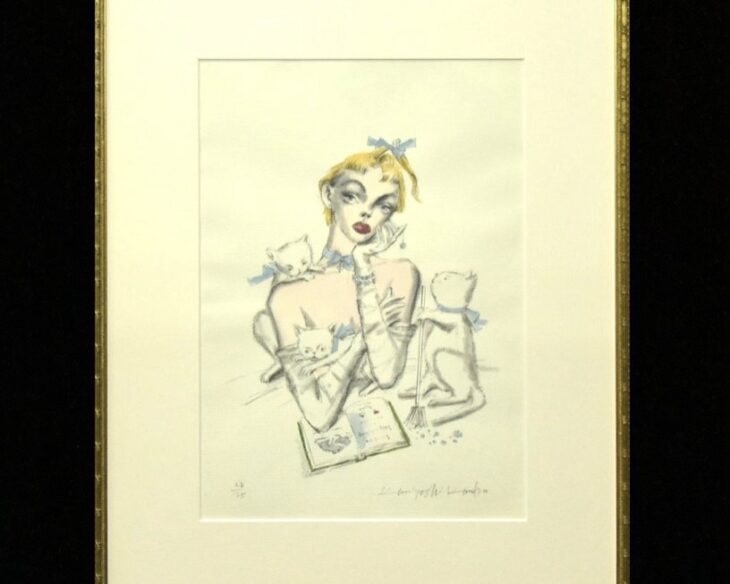 金子國義 リトグラフ 少女像 買取価格相場｜骨董品買取 緑和堂