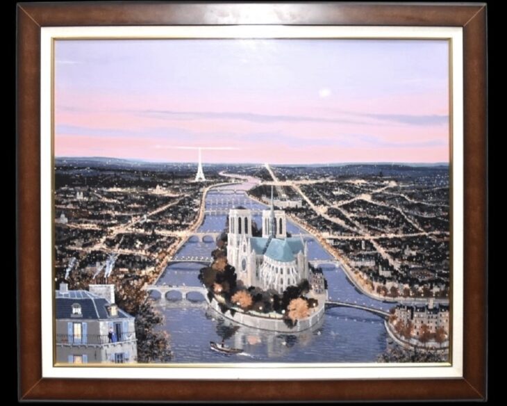 ミッシェル・ドラクロワ『心のパリ』 ｜骨董品買取 緑和堂