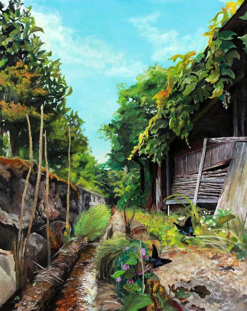 両丹日日新聞：画家目指す若者の登竜門「佐藤太清賞」 共栄高の立花純