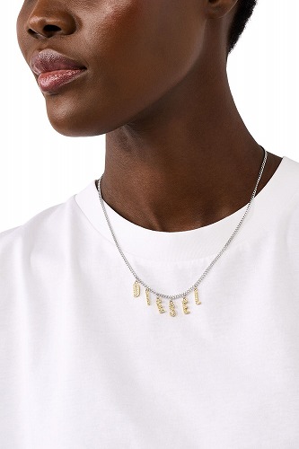 DIESEL Dx1545931 jewel Stainless steel chain necklace ディーゼル