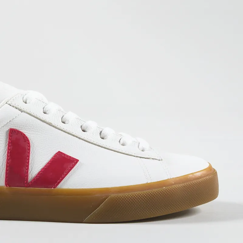 Veja Campo Chromefree Leather Shoes Extra White Pekin Poker