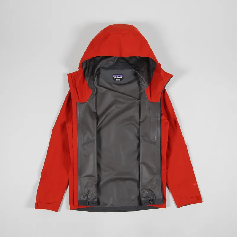 Patagonia Mens Lightweight Calcite GORE-TEX Jacket Hot Ember Red