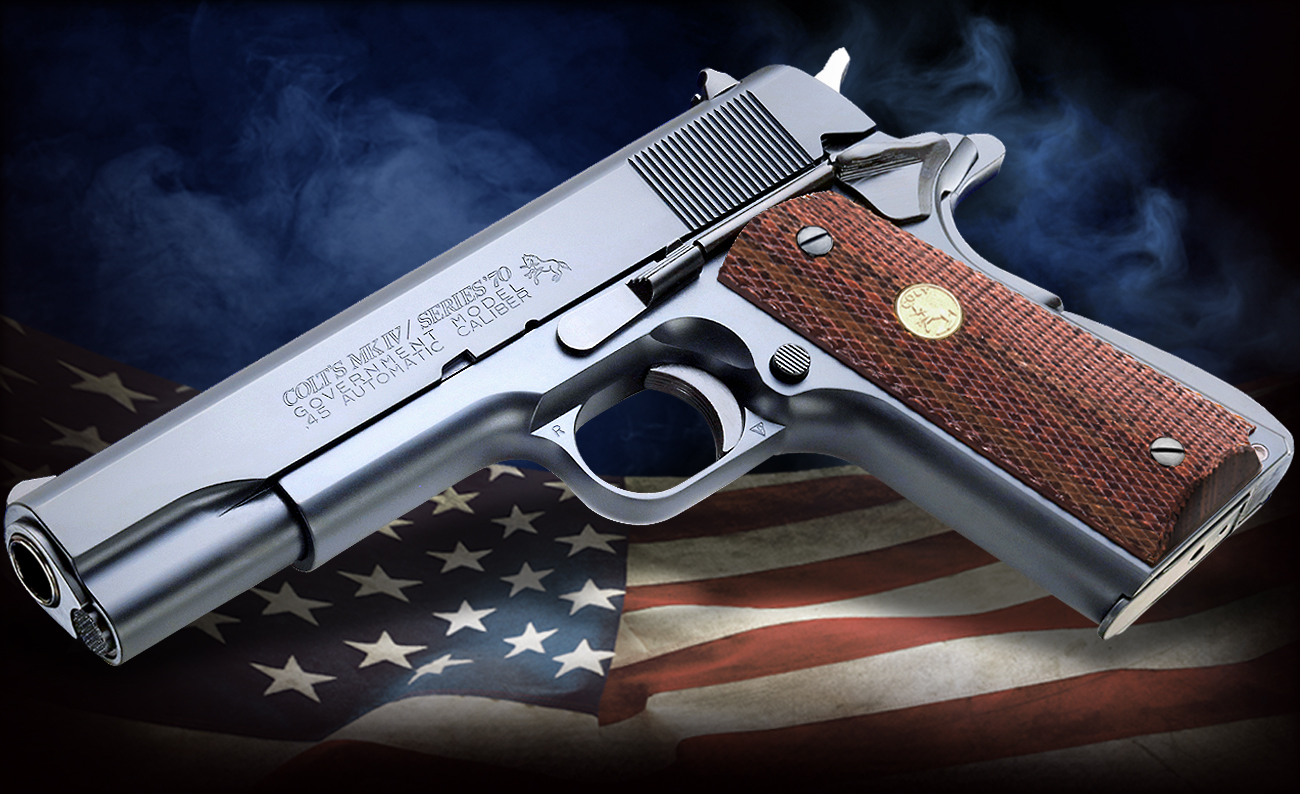 完売】WA【コルト】MkIVシリーズ70 ウッドグリップ付 【WESTERN ARMS】