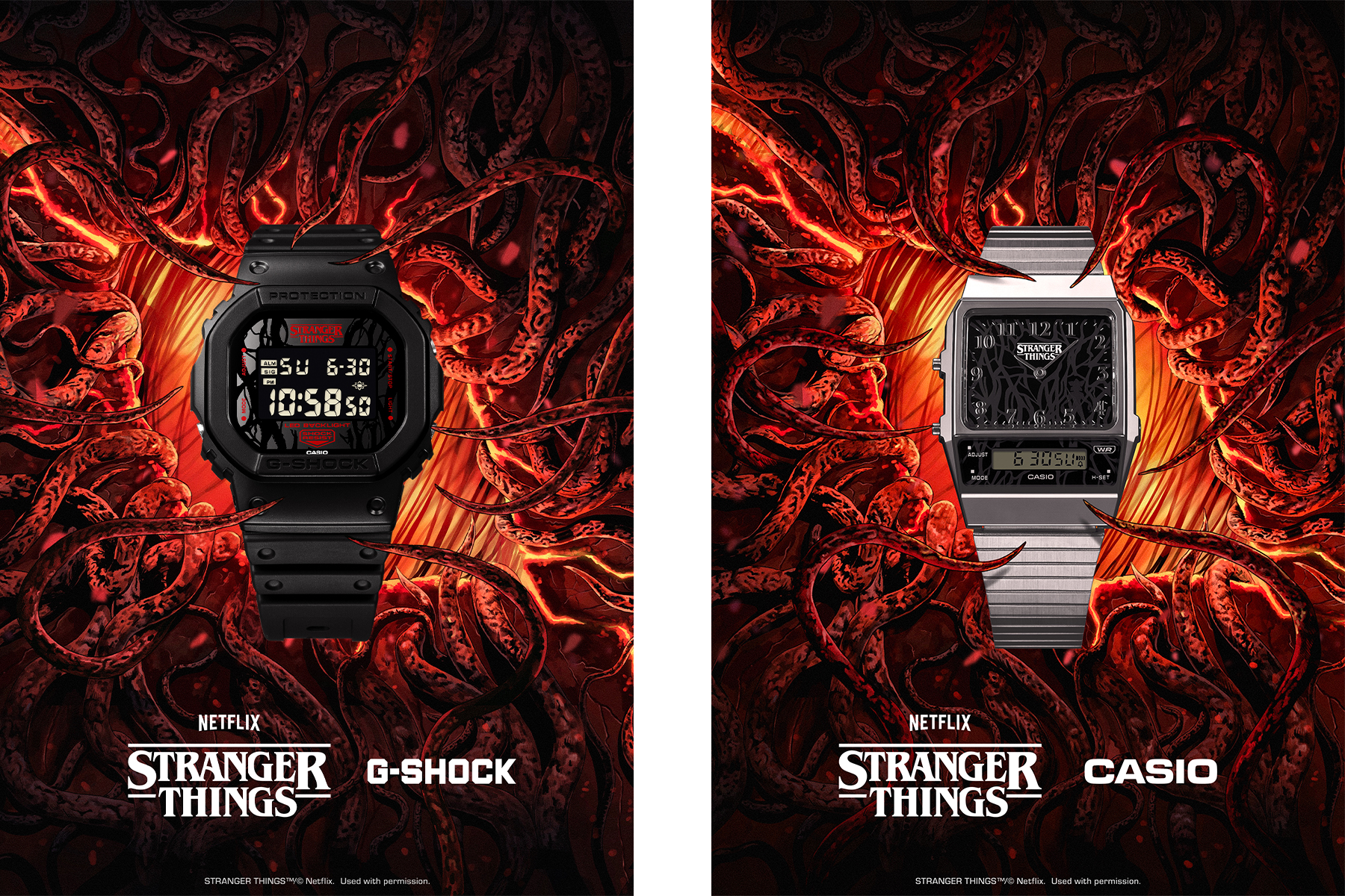 裏側の世界”のG-SHOCK ストレンジャー・シングスコラボ - Impress Watch