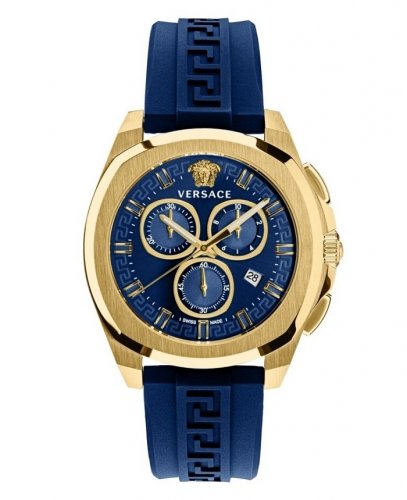 Versace Men's Watch Chrono Geo 43mm Blue – Watches & Crystals