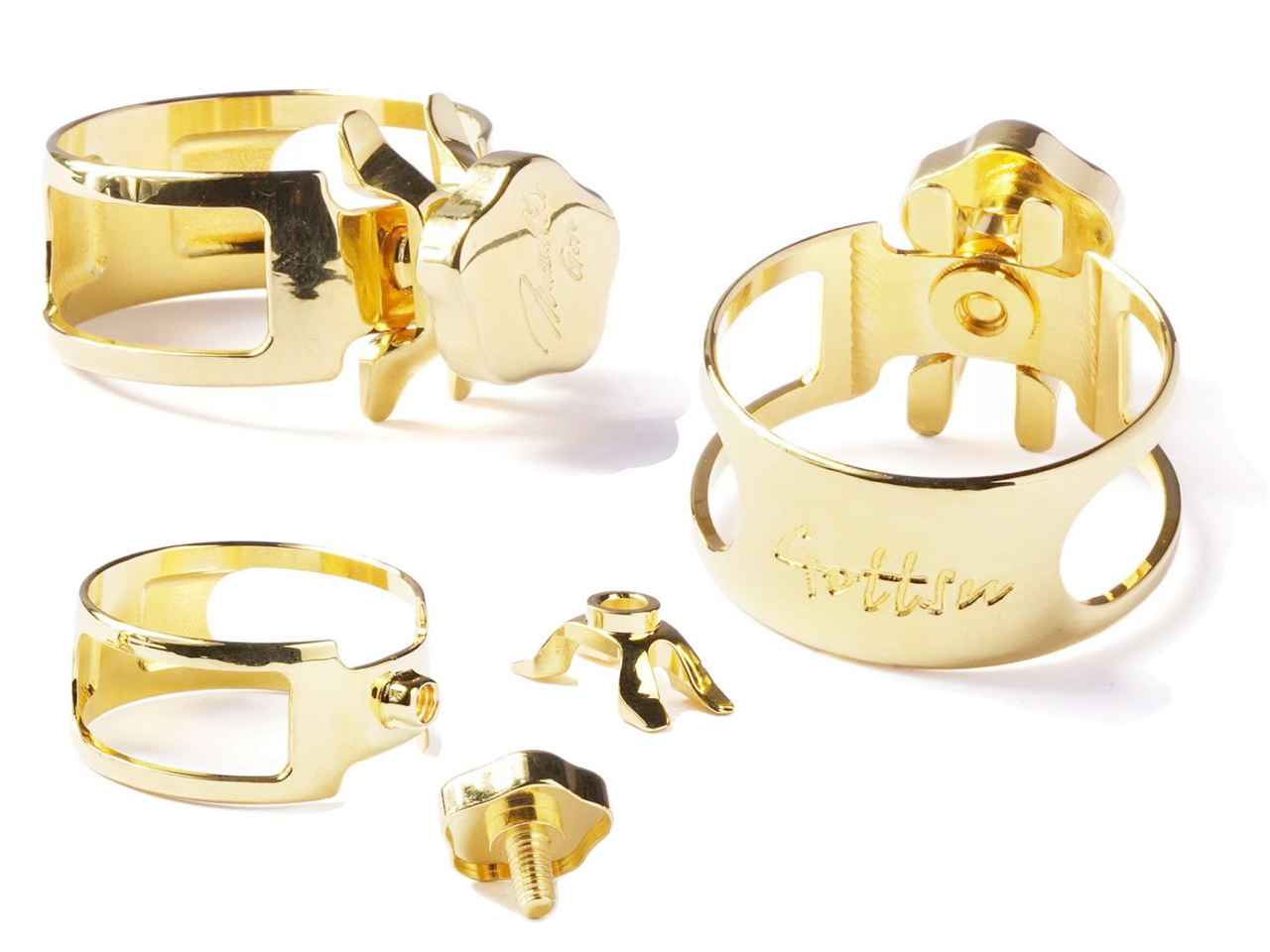 Gottsu ゴッツ リガチャー キャップ セット ビンテージブラス製