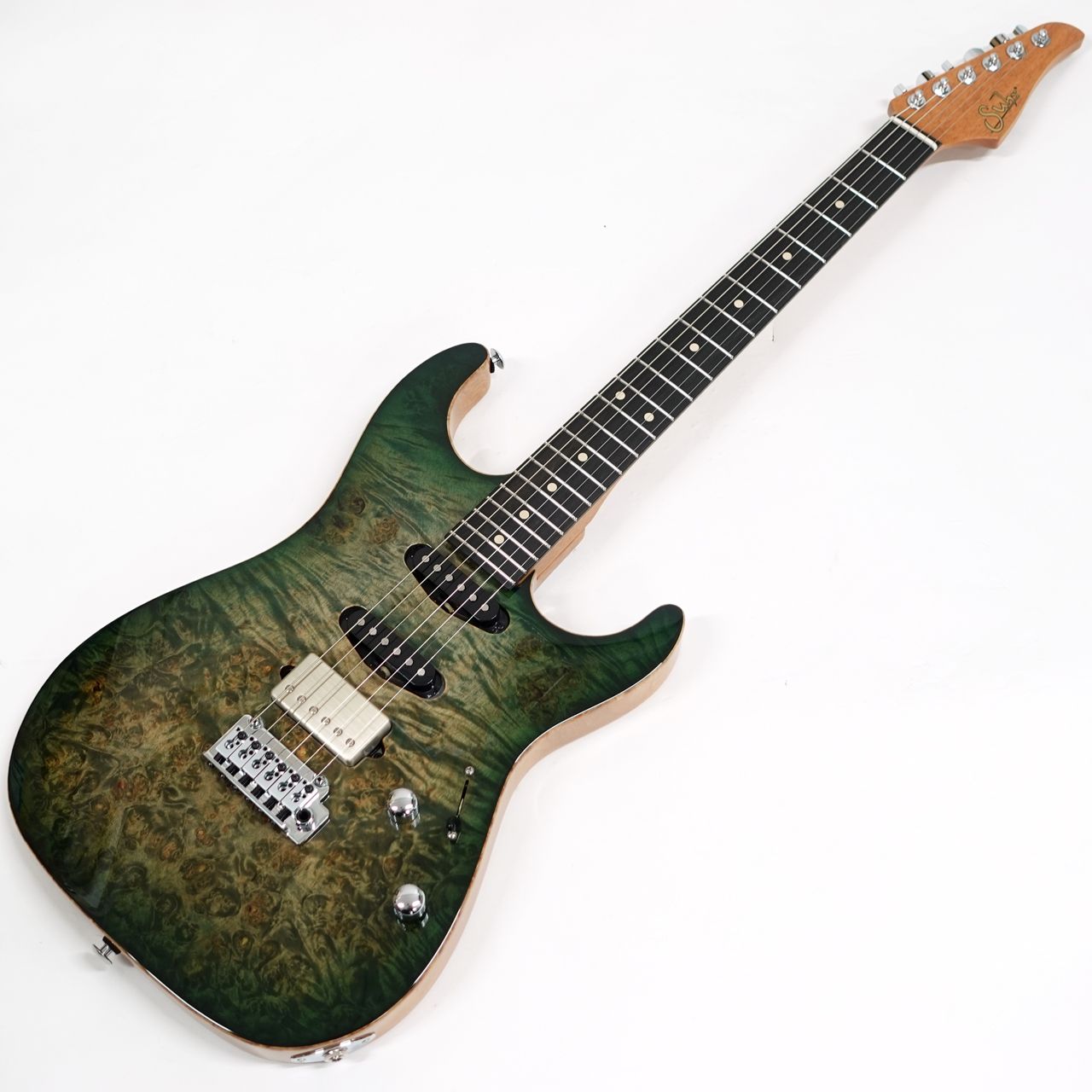 Suhr サー Standard Faded Trans Green Burst / Ebony | ワタナベ楽器