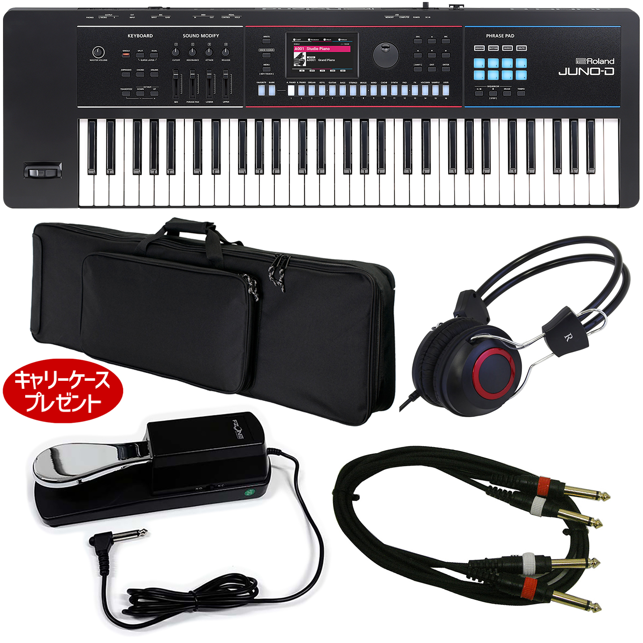 Roland ローランド ［在庫あり］ JUNO-D6 簡易ライブセット 背負える
