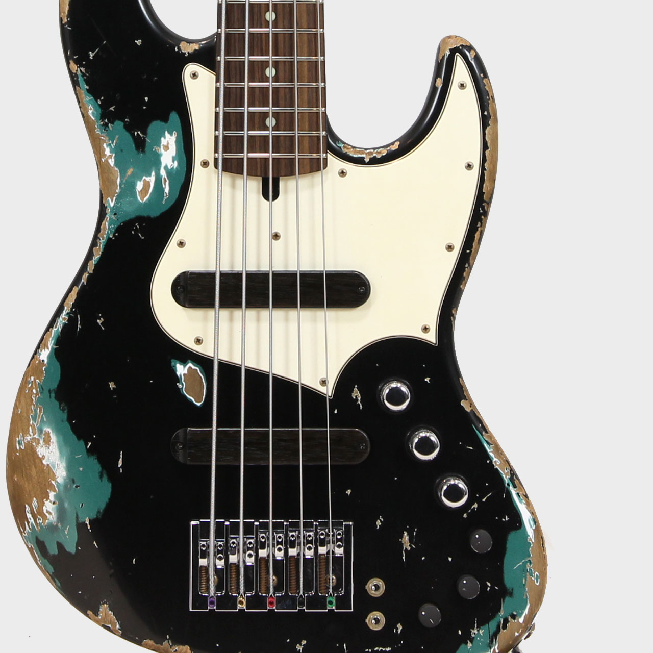 Xotic エキゾチック XJ-1T 5ST Black over Sherwood Green Heavy Aged