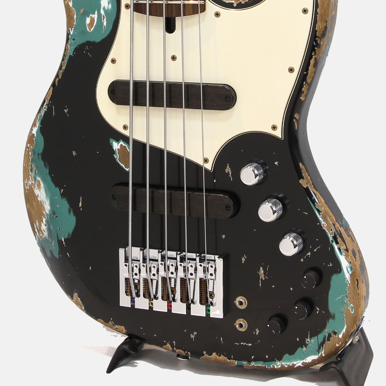 Xotic エキゾチック XJ-1T 5ST Black over Sherwood Green Heavy Aged