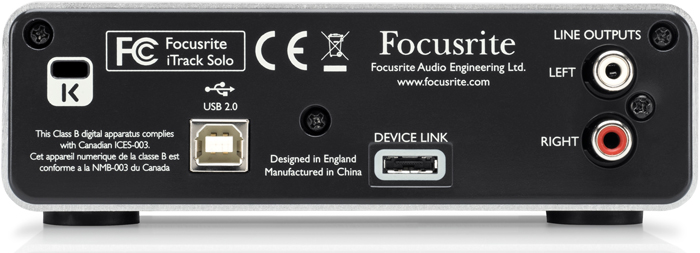 Focusrite フォーカスライト オーディオインターフェイス iTRACK Solo