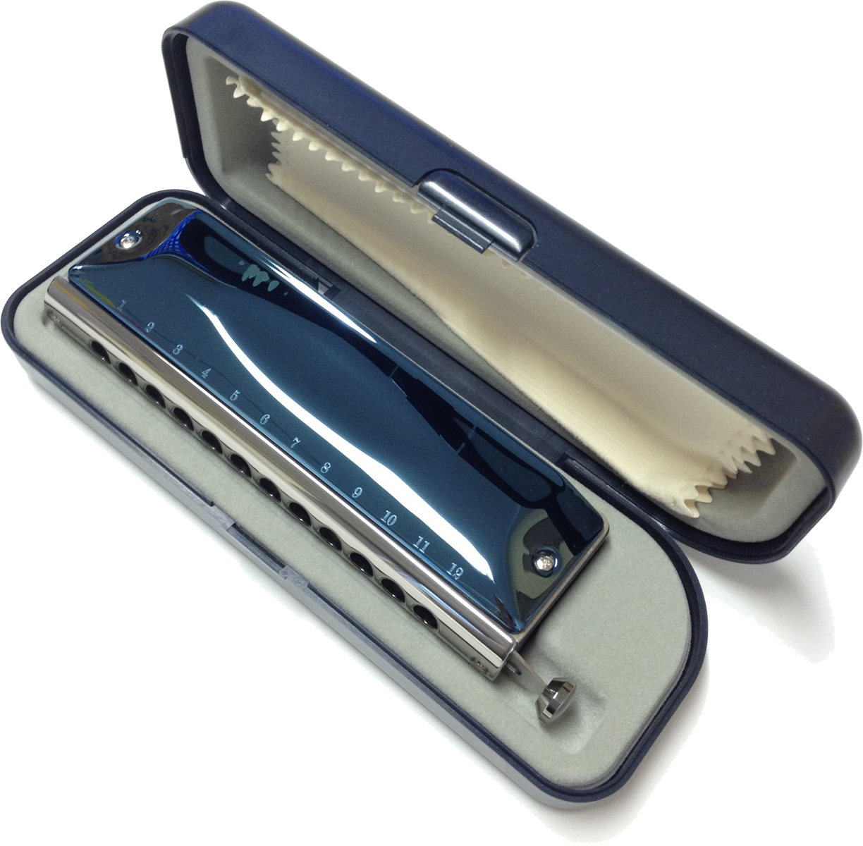 SUZUKI スズキ G-48 クロマチックハーモニカ グレゴア マレ ブルー 12