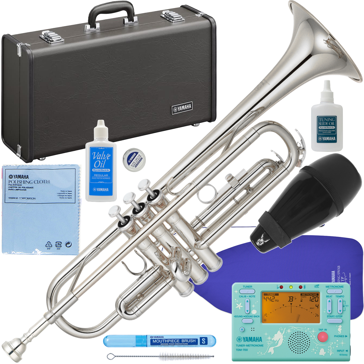 YAMAHA ヤマハ YTR-2330S トランペット 銀メッキ シルバー 管楽器 B