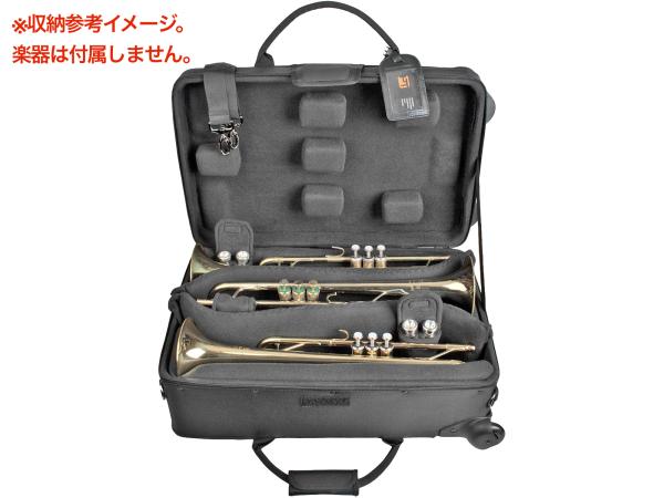 PROTEC プロテック IP301TWL トランペット トリプルケース ブラック