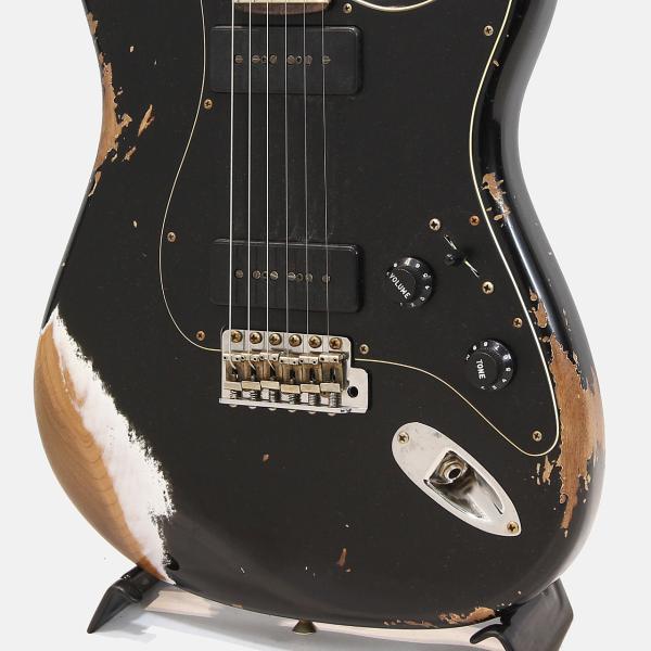 Fender Custom Shop 1960 Dual P90 Stratocaster Heavey Relic Black