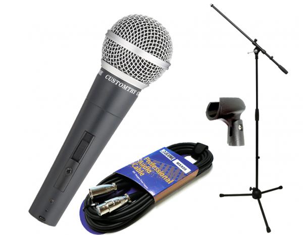 CUSTOMTRY カスタムトライ CM-2000 マイクスタンドセット（XLR端子