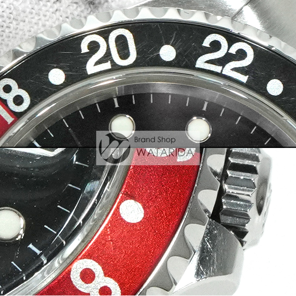 ロレックス 時計 GMTマスター II 16710 A番 横穴 コーク ダブルロック