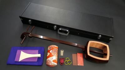 民謡三味線 紅木金細 WKS-3903MK