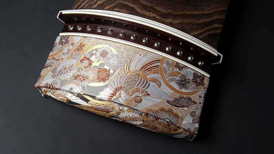 厳選中古品 琴）くり甲琴・玉縁象牙巻／1本線入 WKT-TKOTO22【和楽器