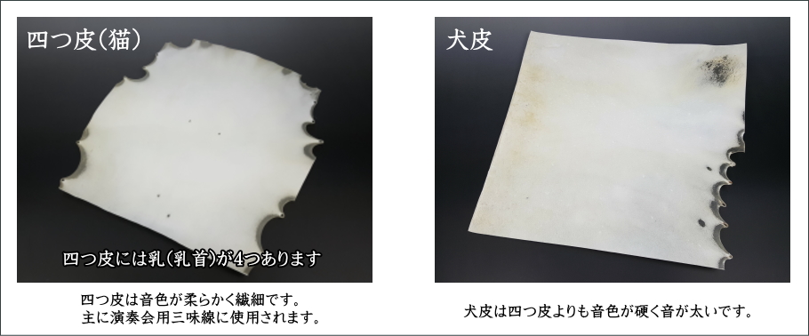 長唄三味線 本皮 皮張り替え 修理【和楽器市場】