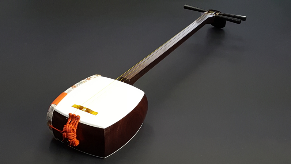 美品】（特上）津軽三味線セット 紫檀 本体とケース wagakki