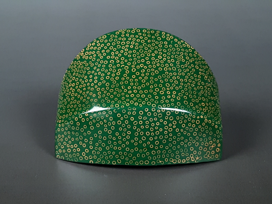 津軽三味線胴掛け（七々子塗）グリーン