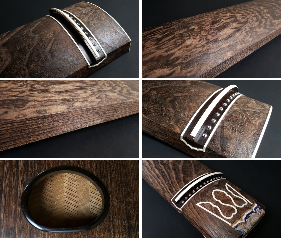 厳選中古品 琴）くり甲琴・玉縁紅木巻 WKT-TKOTO21【和楽器市場・本館】