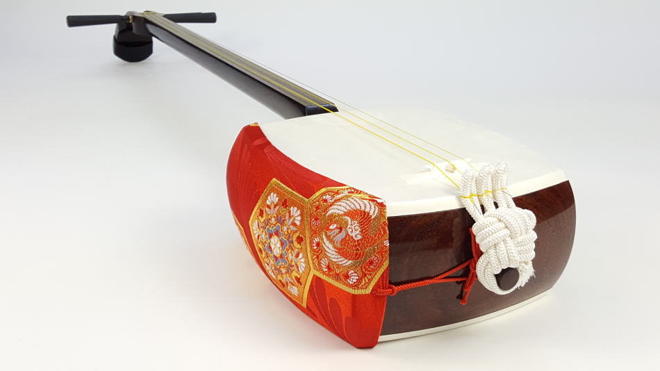 中古三味線】地唄紅木三味線・子持ち綾杉胴付（厳選品）【和楽器市場】