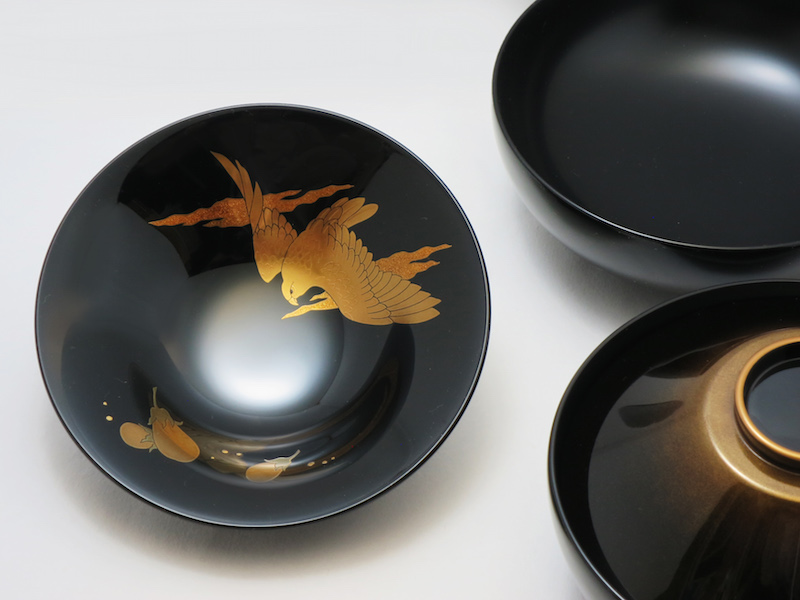 初夢蒔絵 富士椀 | 輪島塗の老舗 輪島屋善仁 | Wajimaya Zenni