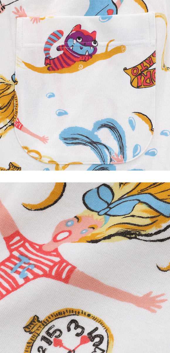 ワコール ツモリチサト スリープ 不思議の国 長袖パジャマ 上下セット