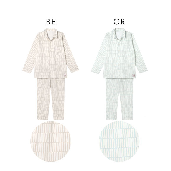 ワコール 睡眠科学 メンズ シャツパジャマ 長袖 上下セット あったか