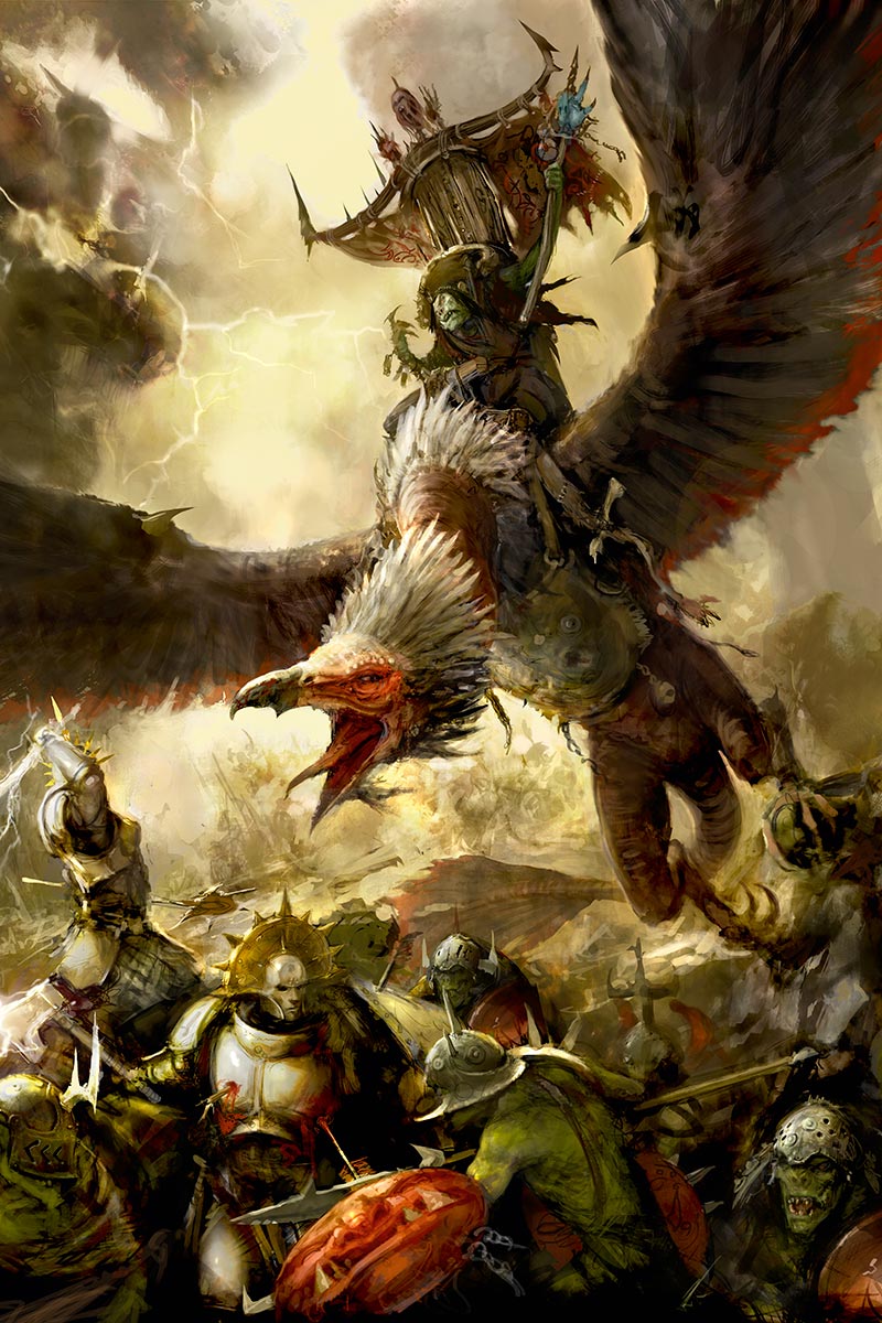 Gobsprakk, The Mouth of Mork Art Print – Age of Sigmar Collectible