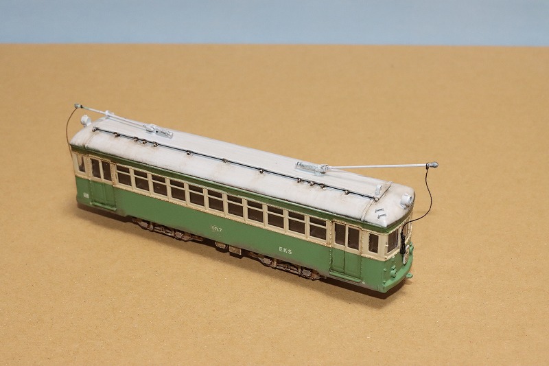 江ノ島電鉄107号車 トロリーポール仕様（ハセガワ／モデモ 1/80