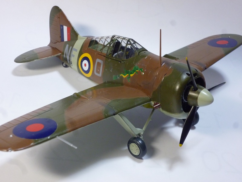 ブリュースターF2A-2 バッファロー（タミヤ1/48）＞ 飛行機プラモデル