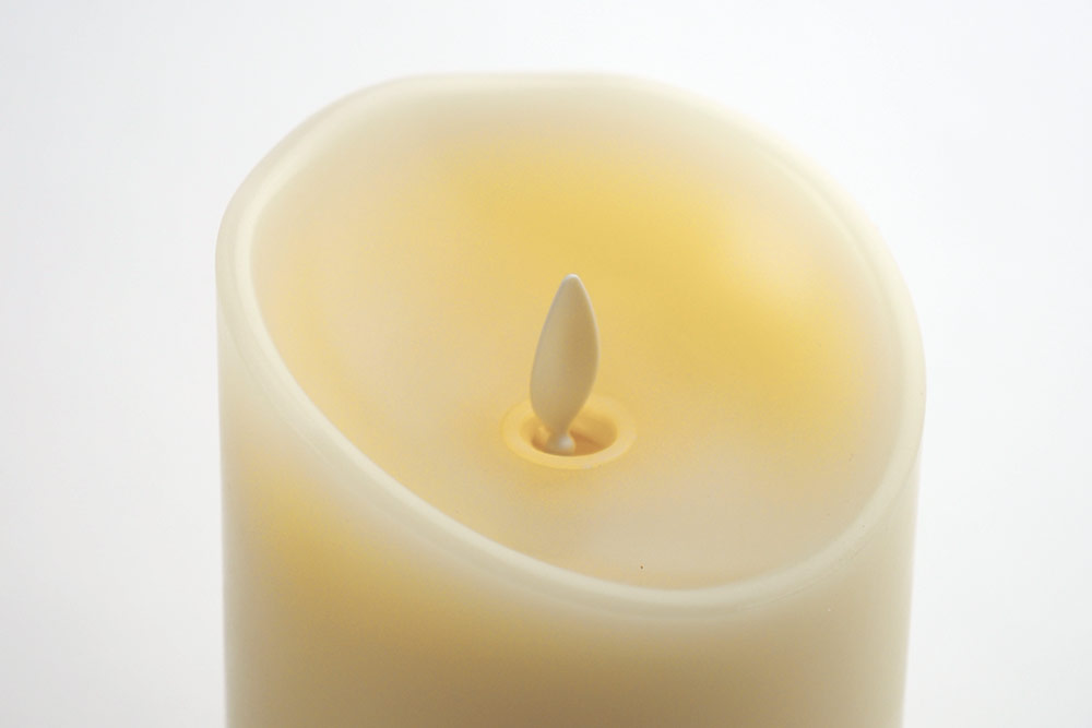 Wax Pillar Flameless Candle with Timer ピラーキャンドル (フレーム