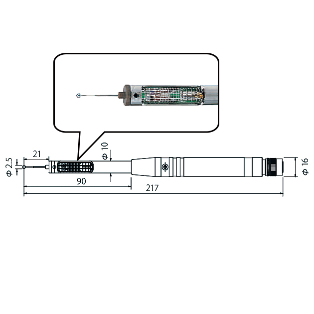多機能デジタル風速風量計用センサー（0.01～5.00m/s）/ME6K6533-21