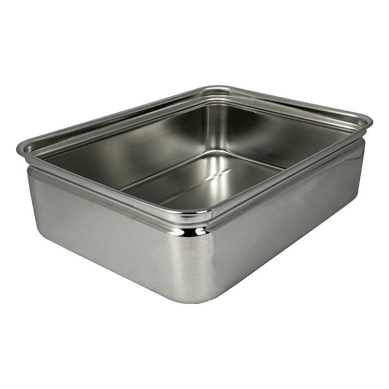ステンレス製番重バット 特大・深型（660×437×H120）/M118KW32-01001S