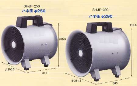 ポータブル軸流送排風機/SHJFシリーズ | シロ産業 |