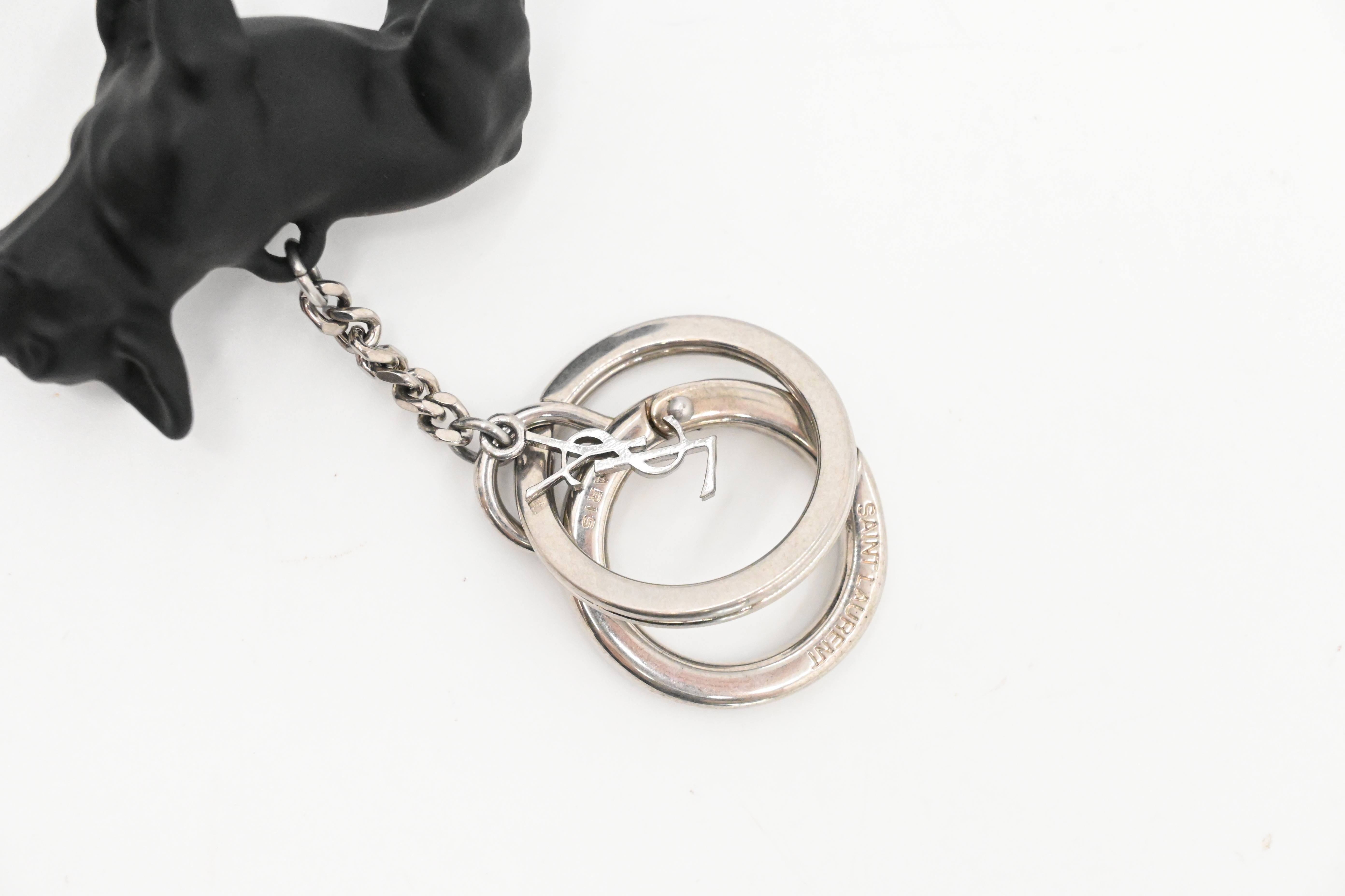 YSL Saint Laurent French Bulldog Key Charm – Weekly Lux Drop