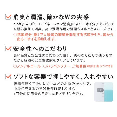 ニオフ消臭潤滑剤 つめかえ用 400mL / ウエル・カム サポートセンター