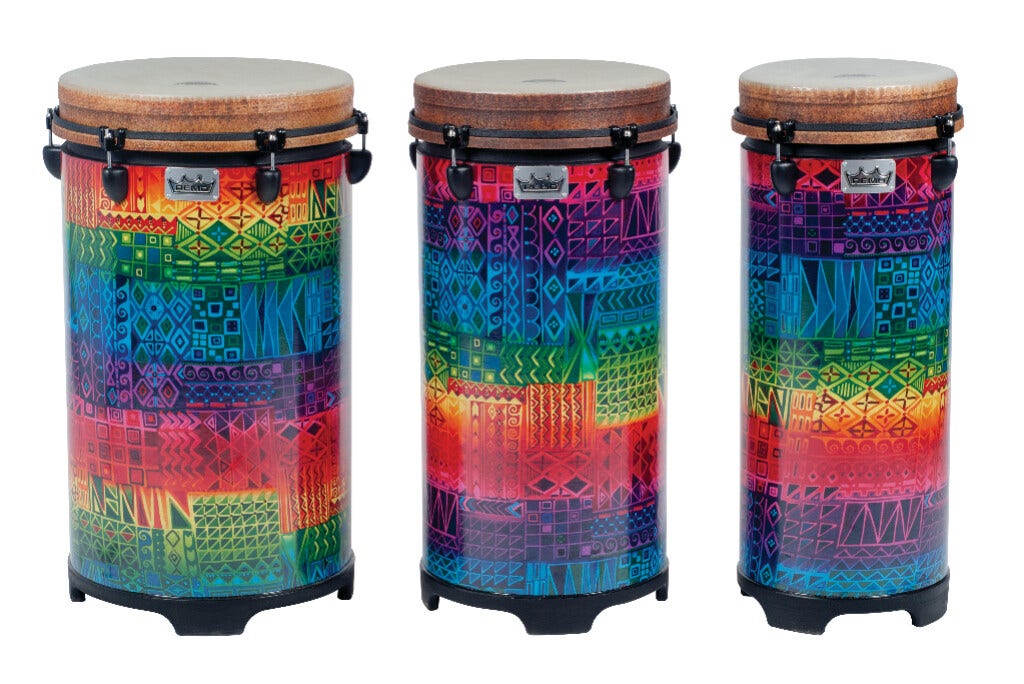 Remo 100 Series Key-Tuned Tubano Set in Rainbow - Buy Now!