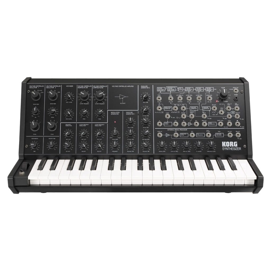 Korg MS-20 Mini Synthesizer - Iconic Analog Sound & Patching Options