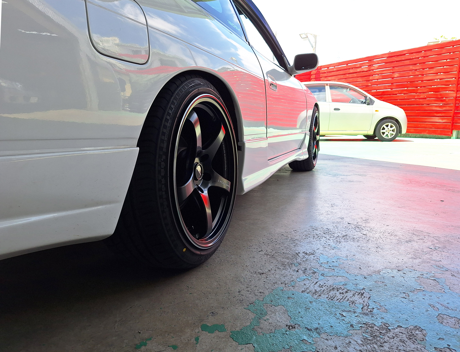 日産 180SX CROSS SPEED CR5 18×8.5J/9.5J RADAR 225/40R18｜ホイール